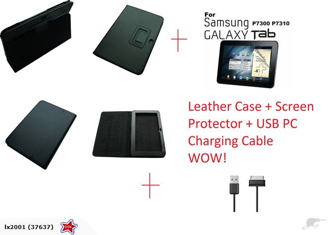 SAMSUNG GALAXY 8.9" Leather Case USB PC Cable