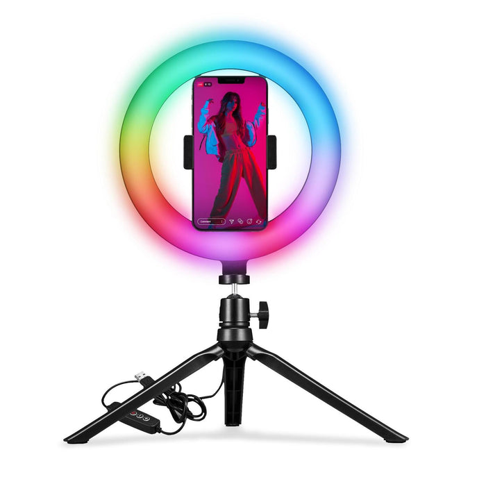 Celly RGB 8" Led Ring Light For Smartphones 20Cm With Tripod