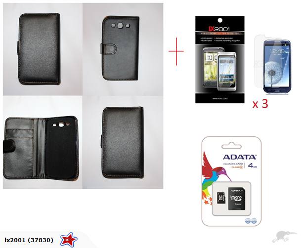 Samsung Galaxy S3 Wallet Leather Case 4GB Card