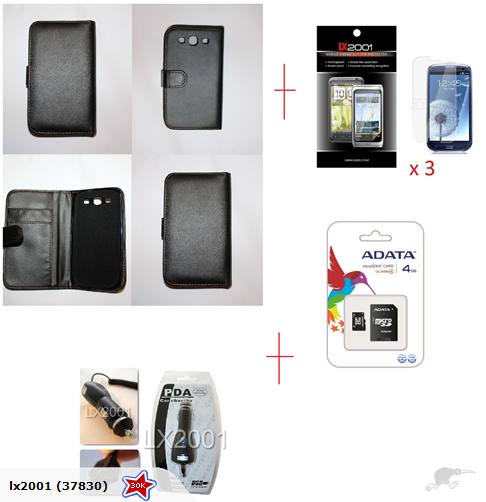 Samsung Galaxy S3 i9300 Flip Leather 4GB Card