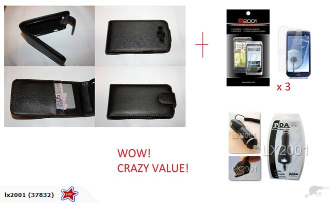 Samsung Galaxy S3 Leather Case SP Car Charger