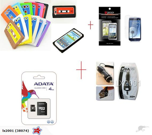 Samsung Galaxy S3 CASSETTE 4GB MicroSD Charger