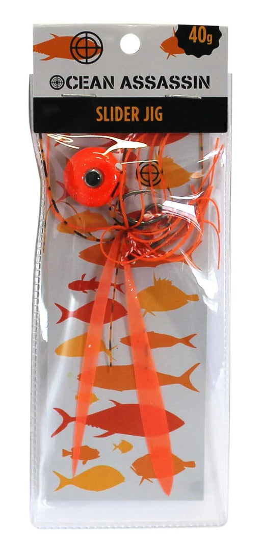 Ocean Assassin Slider Jig - Orange 40g - LX2001 - Homewares, Outdoor, Phone Accessories, Cases, Speakers, Headphones + More -