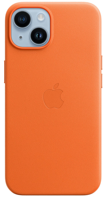 Apple iPhone 14 Plus Leather Case with MagSafe - Orange - LX2001 - Homewares, Outdoor, Phone Accessories, Cases, Speakers, Headphones + More -