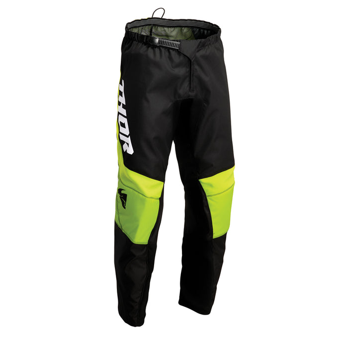 THOR MX PANT S22 SECTOR YOUTH CHEVRON BLACK/GREEN SIZE 18