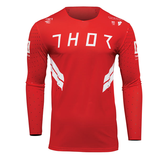 THOR MX JERSEY S22 PRIME HERO RED/WHITE SIZE SMALL