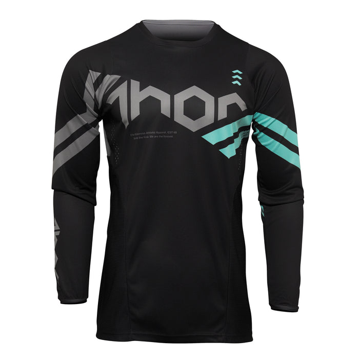 THOR MX JERSEY S22 PULSE CUBE BLACK/MINT SIZE SMALL