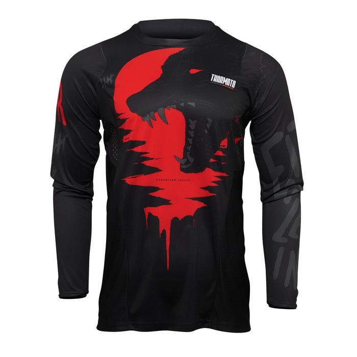 THOR MX JERSEY S22 PULSE COUNTING SHEEP BLACK/RED SIZE SMALL