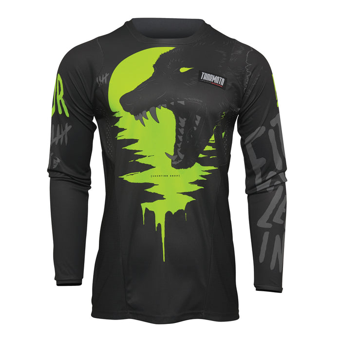 THOR MX JERSEY S22 PULSE COUNTING SHEEP CHARCOAL/ACID SIZE SMALL