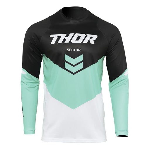 THOR MX JERSEY S22 SECTOR YOUTH CHEVRON BLACK/MINT LARGE - LX2001 - Homewares, Outdoor, Phone Accessories, Cases, Speakers, Headphones + More -