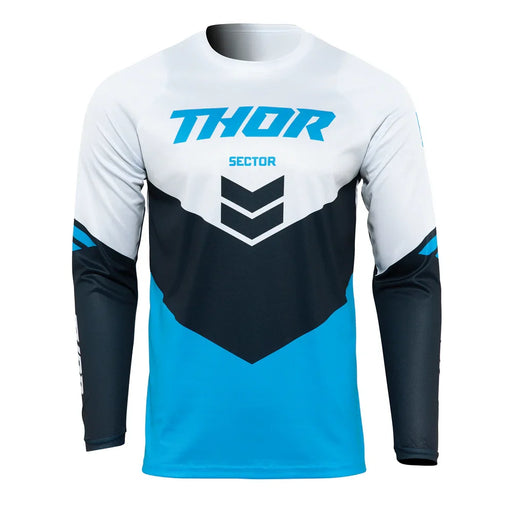 THOR MX JERSEY S22 SECTOR YOUTH CHEVRON BLUE/MIDNIGHT SMALL - LX2001 - Homewares, Outdoor, Phone Accessories, Cases, Speakers, Headphones + More -