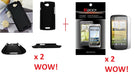 HTC One S z520e Rubber Case + Screen Protector