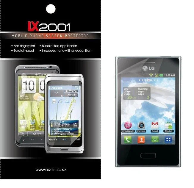 LG Optimus L3 E400 Screen Protector - LX2001 - Homewares, Outdoor, Phone Accessories, Cases, Speakers, Headphones + More -