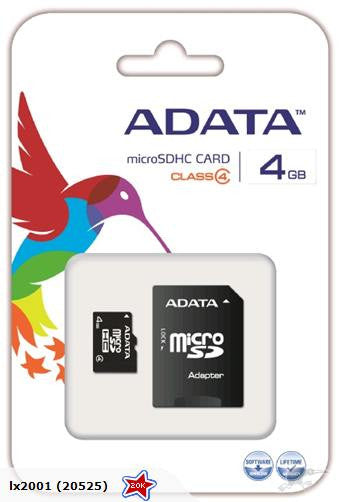 HTC ONE V 4GB MicroSD Card