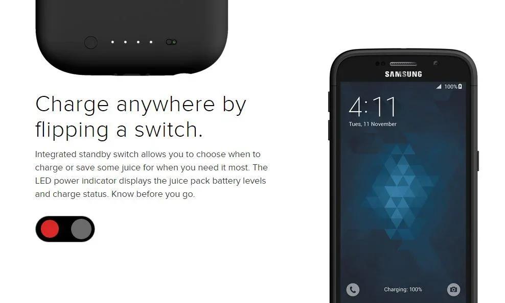 Mophie Juice Pack for Samsung Galaxy S6 - Gold 3206_JP-SGS6-GLD - LX2001 - Homewares, Outdoor, Phone Accessories, Cases, Speakers, Headphones + More -