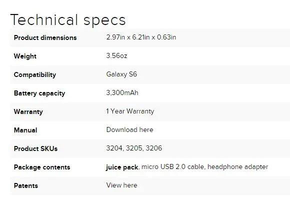 Mophie Juice Pack for Samsung Galaxy S6 - Gold 3206_JP-SGS6-GLD - LX2001 - Homewares, Outdoor, Phone Accessories, Cases, Speakers, Headphones + More -