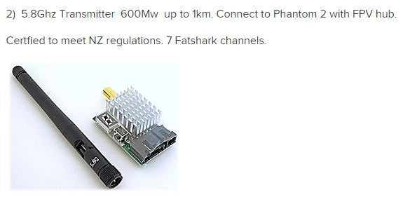 FPV for Phantom 2 just Plug and play All included