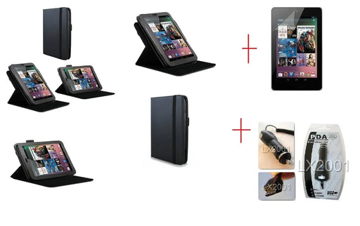 Asus Google Nexus 7 Leather Case + Car Charger - LX2001 - Homewares, Outdoor, Phone Accessories, Cases, Speakers, Headphones + More -