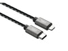 3SIXT Braided USB-C to Lightning 1M Charge & Sync Cable - Black 3S-1383 9318018141426 - LX2001 - Homewares, Outdoor, Phone Accessories, Cases, Speakers, Headphones + More -