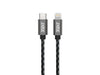 3SIXT Braided USB-C to Lightning 1M Charge & Sync Cable - Black 3S-1383 9318018141426 - LX2001 - Homewares, Outdoor, Phone Accessories, Cases, Speakers, Headphones + More -