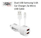 3SIXT Dual USB SAMSUNG EXTRA FAST Car Charger 5.4A w/ 1m Micro USB Cable - White 3S-1024 9318018127758 - LX2001 - Homewares, Outdoor, Phone Accessories, Cases, Speakers, Headphones + More -