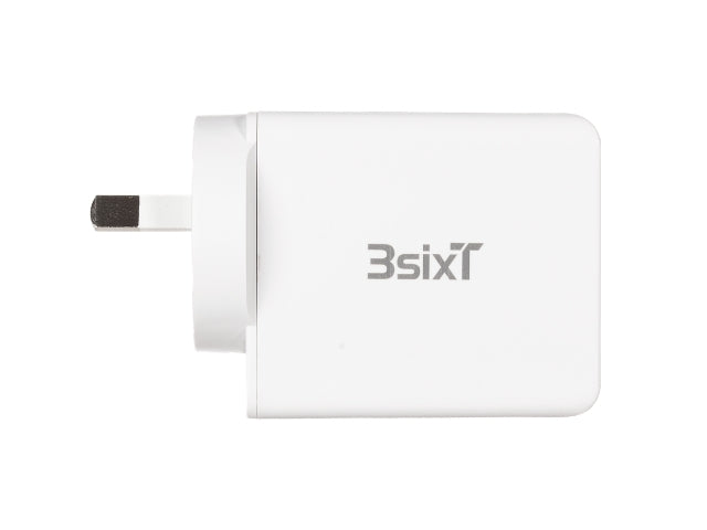 3SIXT Dual Wall Charger ANZ 30W USB-C PD + 2.4A - White 3S-2017 9318018150473