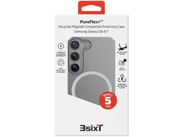 3SIXT Samsung Galaxy S24 6.2" PureFlex+ Case - Clear - LX2001 - Homewares, Outdoor, Phone Accessories, Cases, Speakers, Headphones + More -