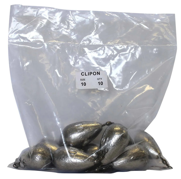 Clipon Sinker Bulk Pack 10oz (10 per pack) - LX2001 - Homewares, Outdoor, Phone Accessories, Cases, Speakers, Headphones + More -