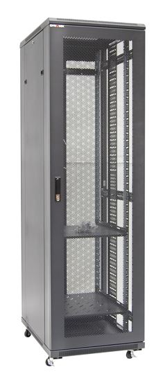 DYNAMIX 42RU Server Cabinet 800mm Deep, Front Mesh Door, Rear Mesh Double Doors,