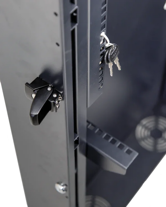 DYNAMIX 4RU Vertical Wall Mount Cabinet with 2RU Horizontal Mounting Rails. (650 - LX2001 - Homewares, Outdoor, Phone Accessories, Cases, Speakers, Headphones + More -