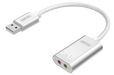 UNITEK USB-A To Stereo Audio Converter in Aluminium Housing. Supports DAC & ADC