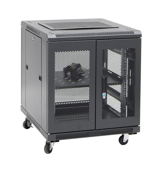 DYNAMIX 12RU Server Cabinet 700mm deep (600 x 700 x 743mm). Incl. 1x Fixed Shelf