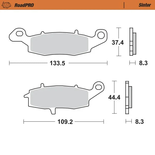 BRAKE PADS FRONT RIGHT MOTO MASTER PRO SINTERED KAWASAKI SUZUKI - LX2001 - Homewares, Outdoor, Phone Accessories, Cases, Speakers, Headphones + More -