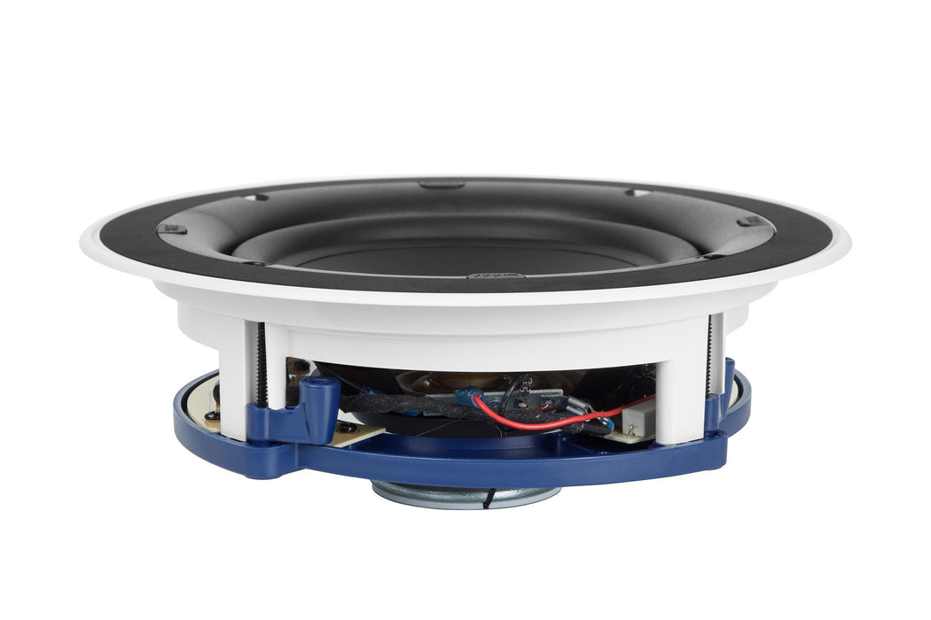 KEF Ultra Thin Bezel 8'' Round In-Ceiling Speaker. 200mm Uni-Q driver with 16mm