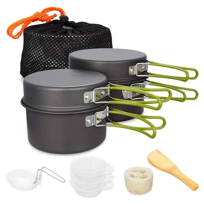 Camping Cook Set - 10pce - LX2001 - Homewares, Outdoor, Phone Accessories, Cases, Speakers, Headphones + More -