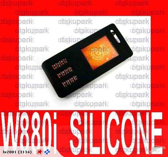 Sony ericsson W880i BLACK CLEAR Silicon Case Cover