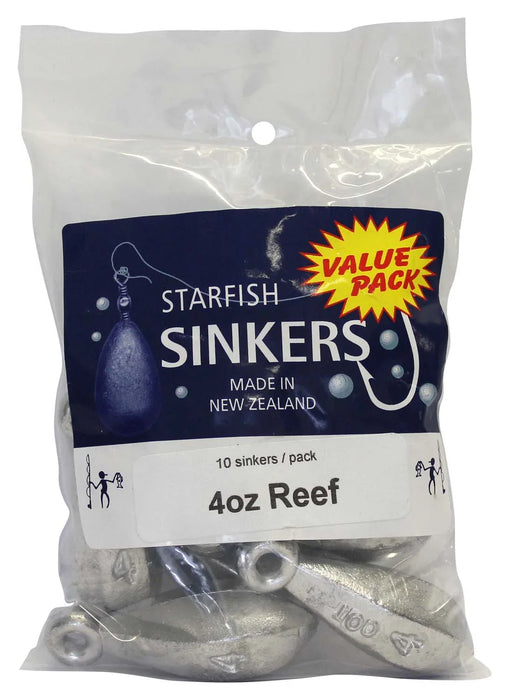 Starfish Reef Sinker Value Pack 4oz (10 per pack) - LX2001 - Homewares, Outdoor, Phone Accessories, Cases, Speakers, Headphones + More -