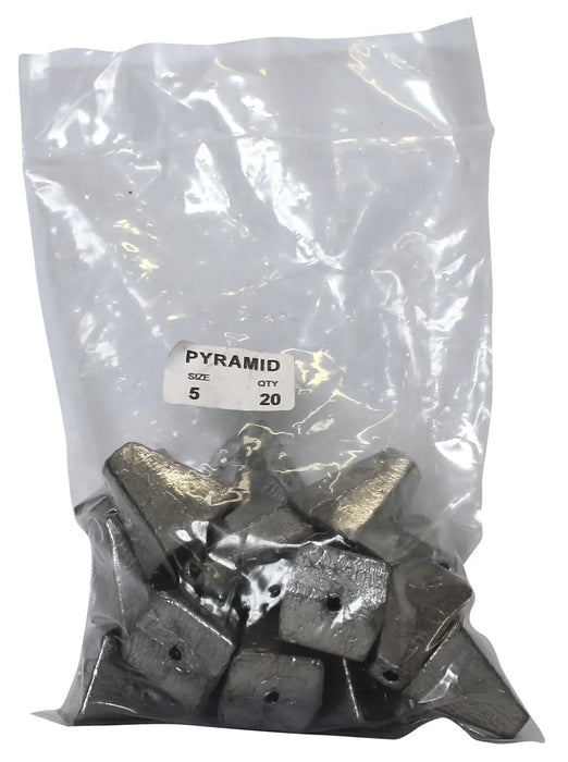 Pyramid Sinker Bulk Pack 5oz (20 per pack) - LX2001 - Homewares, Outdoor, Phone Accessories, Cases, Speakers, Headphones + More -