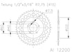 SPROCKET REAR ESJOT KTM 50SX 03-12 44T ALUMINIUM