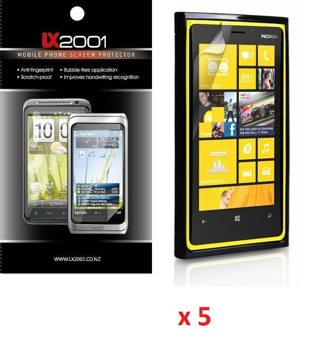 5 x Nokia Lumia 920 Screen Protector