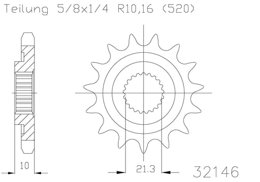 SPROCKET FRONT MOTO MASTER MADE IN HOLLAND RMZ450 05-12 RMX450 10-14 12T