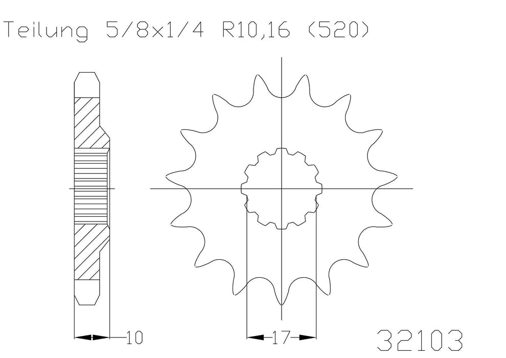 SPROCKET FRONT MOTO MASTER MADE IN HOLLAND HUSQVARNA CR125 WR125 98-13 - LX2001 - Homewares, Outdoor, Phone Accessories, Cases, Speakers, Headphones + More -
