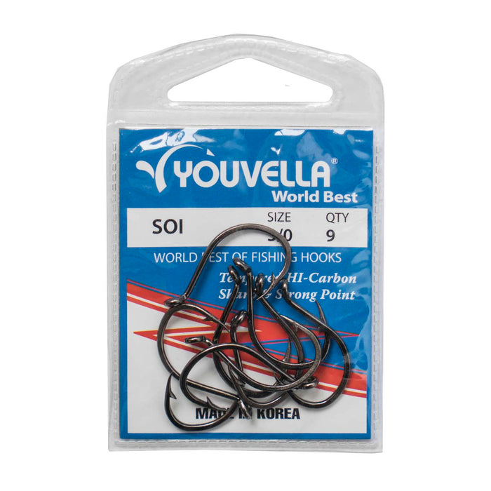Youvella Soi 3/0 Hooks (9 per pack)