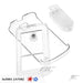 blackberry 8830 Crystal case hard w/clip