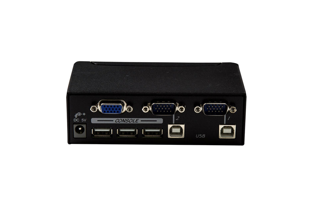 REXTRON 1-2 USB Automatic KVM Switch. Share 1x Keyboard/Video/ Mouse with 2x CPU