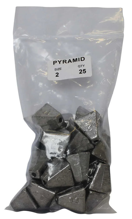 Pyramid Sinker Bulk Pack 2oz (25 per pack) - LX2001 - Homewares, Outdoor, Phone Accessories, Cases, Speakers, Headphones + More -