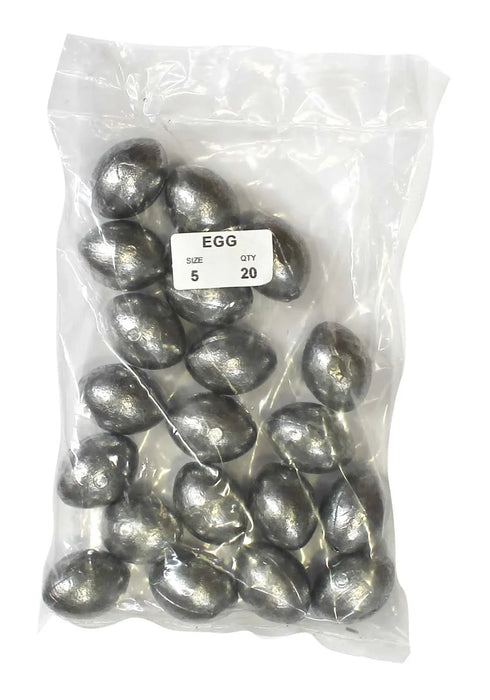 Egg Sinker Bulk Pack 5oz (20 per pack) - LX2001 - Homewares, Outdoor, Phone Accessories, Cases, Speakers, Headphones + More -