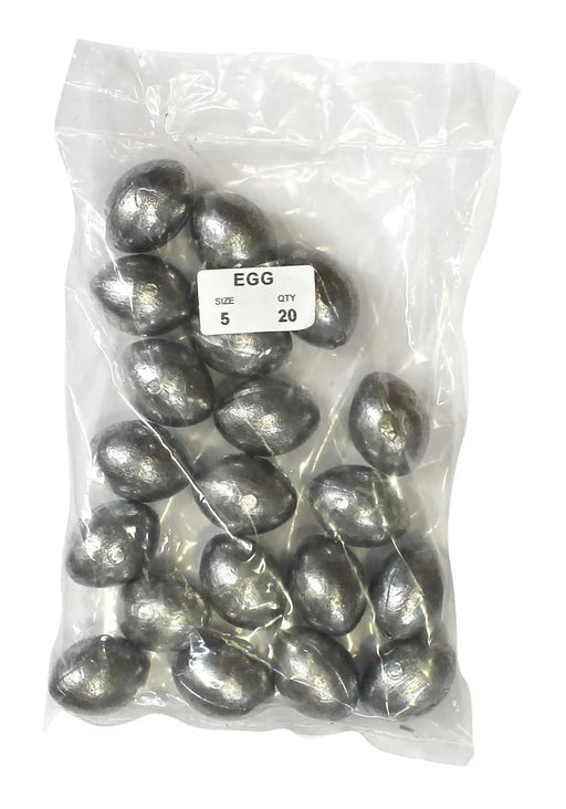 Egg Sinker Bulk Pack 5oz (20 per pack) - LX2001 - Homewares, Outdoor, Phone Accessories, Cases, Speakers, Headphones + More -