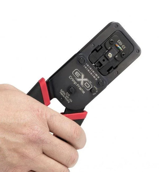 PLATINUM TOOLS EXO Crimp Frame with EXO-EX Die. Crimp & flush trim . Interchange - LX2001 - Homewares, Outdoor, Phone Accessories, Cases, Speakers, Headphones + More -