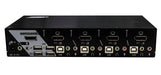 REXTRON 4 Port DisplayPort USB KVM with Audio. Supports DisplayPort Video with R - LX2001 - Homewares, Outdoor, Phone Accessories, Cases, Speakers, Headphones + More -